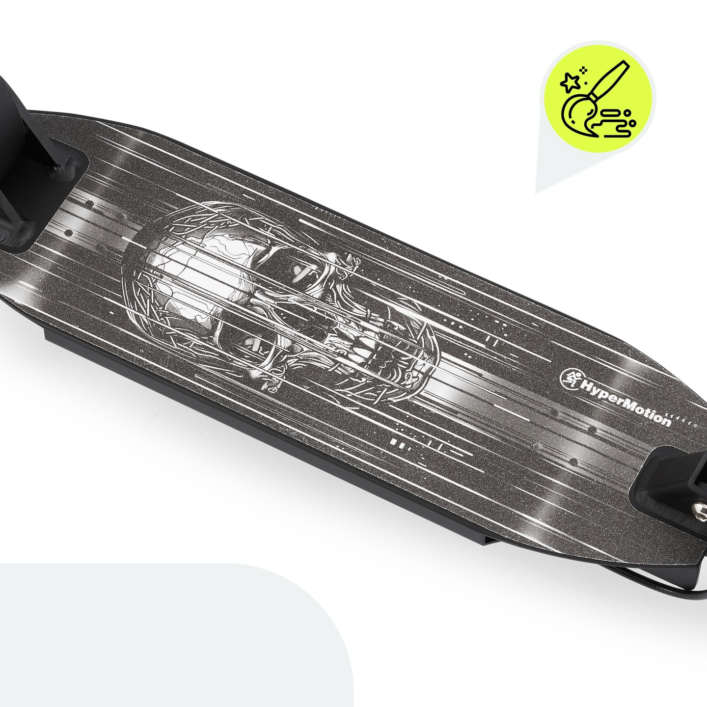 Dvokolesni skuter za mlajše odrasle - z amortizerjem - HyperMotion Skyline - črna, aluminij - 100 kg