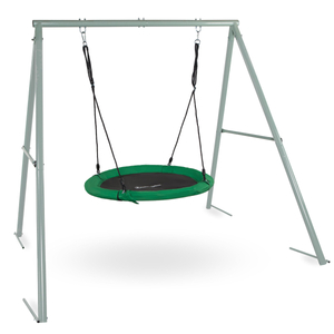 Vrtna gugalnica tipa štorkljino gnezdo z okvirjem in vrvmi