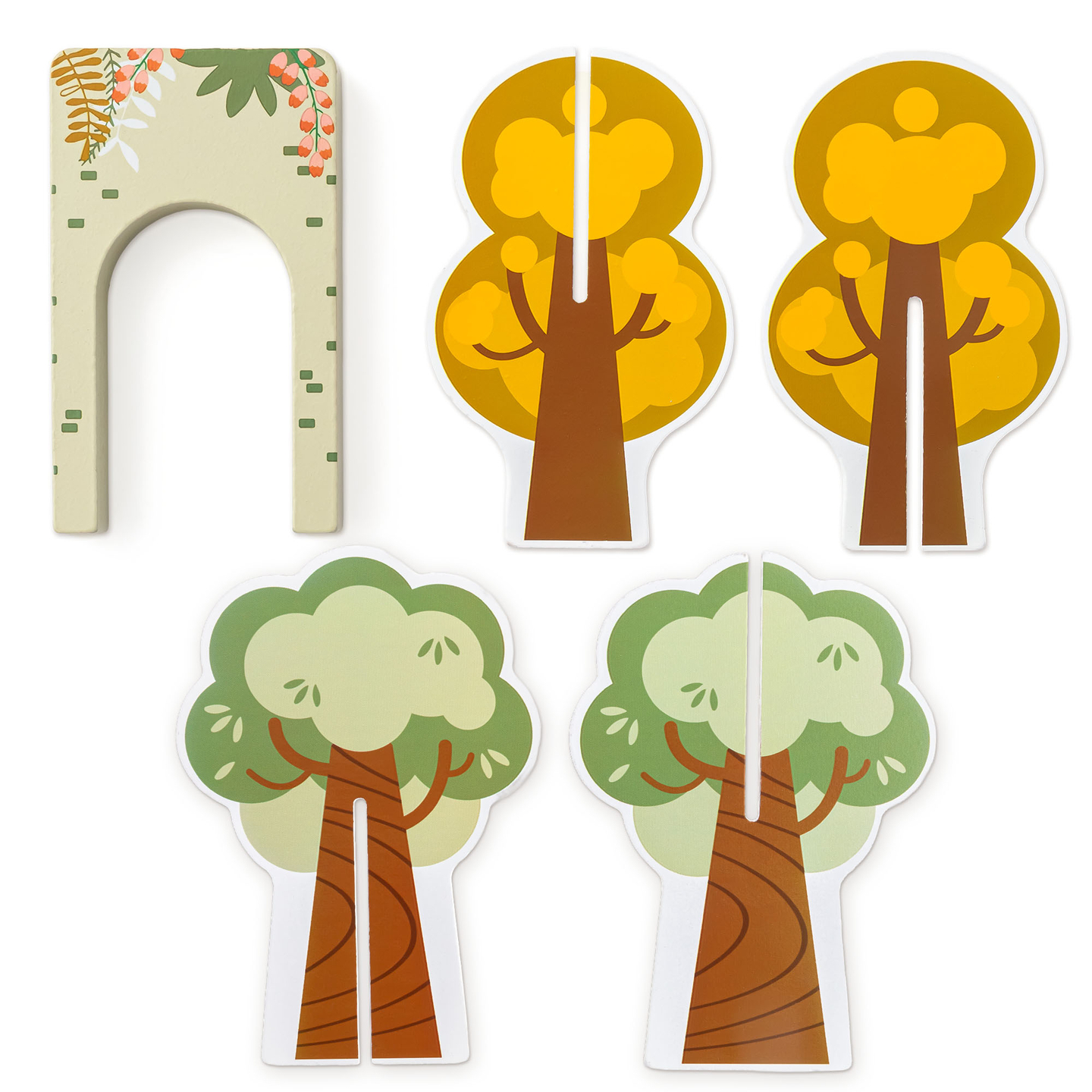 Lesen živalski vrt – sestavljanka, vlak, tiri, živali, most, pregrada