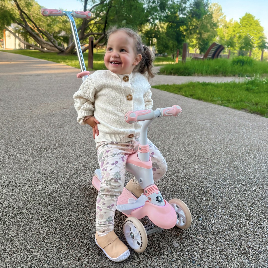 Skuter 5v1 HyperMotion - roza