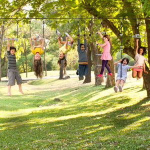 Nindža proga z ovirami za otroke - HyperMotion slackline set - 10 ovir