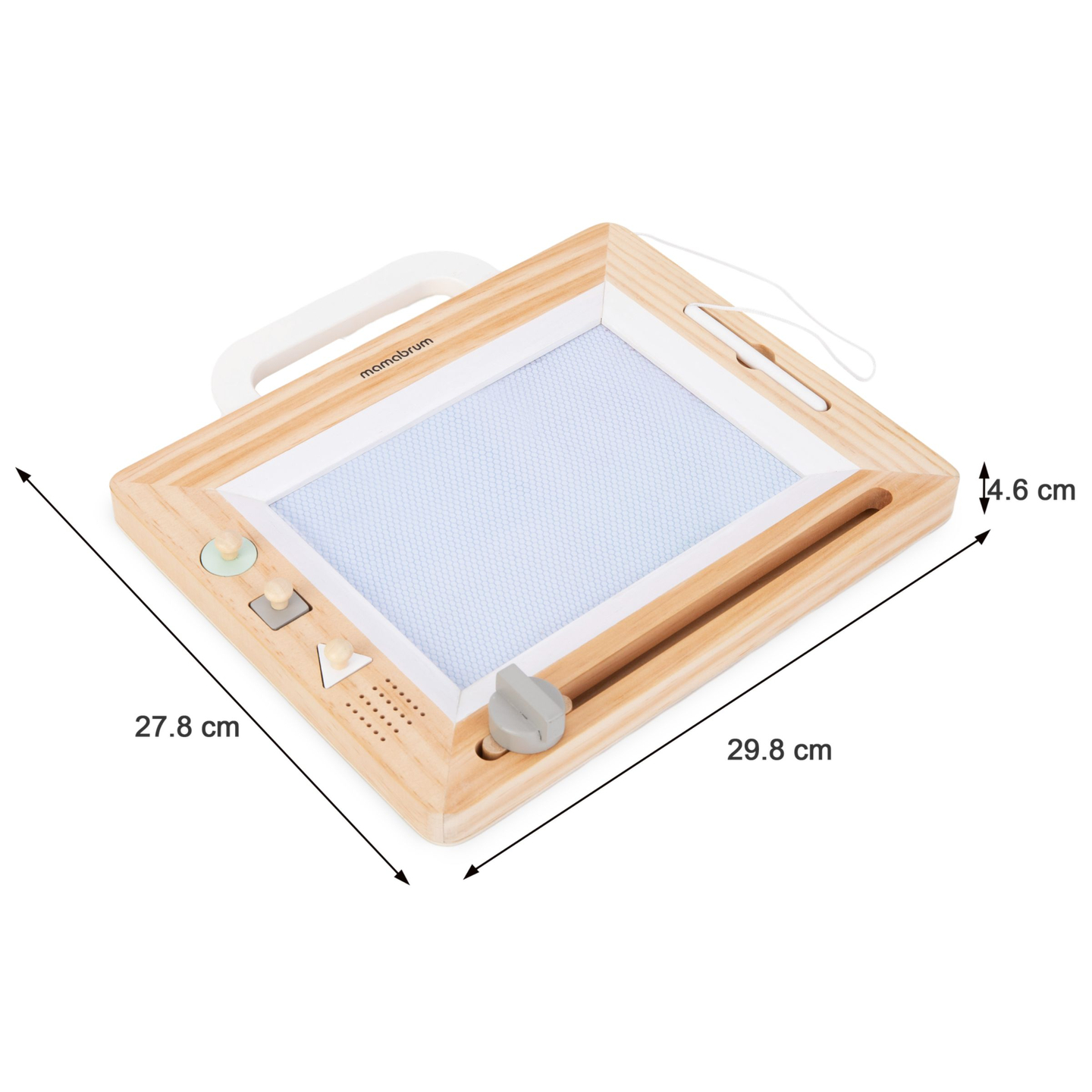 Leseno nalivno pero z žigi - risalna deska