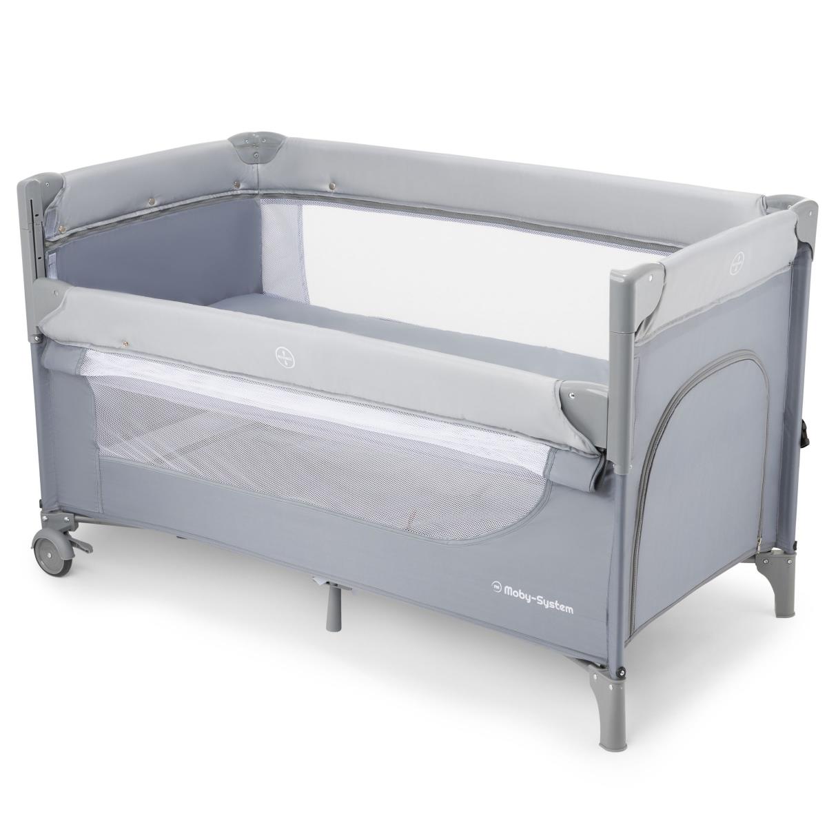 Tesno prenosna otroška posteljica 3 v 1 s previjalno mizo, vzmetnico in torbo za prenašanje