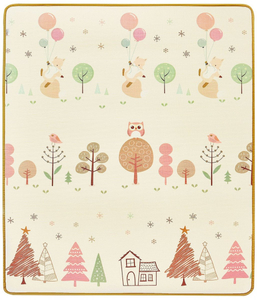 Dvostranska penasta podloga XXL - zvitek 2 CM (gozd in cikcak)