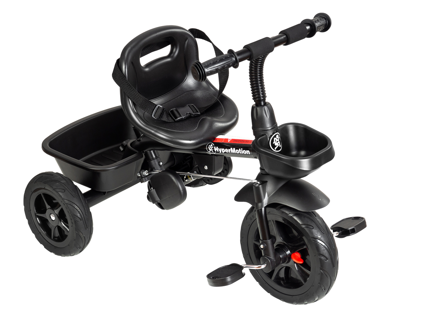 HyperMotion TOBI VECTOR tricikel - večna napihljiva kolesa + tlačilka. Barva: črna.