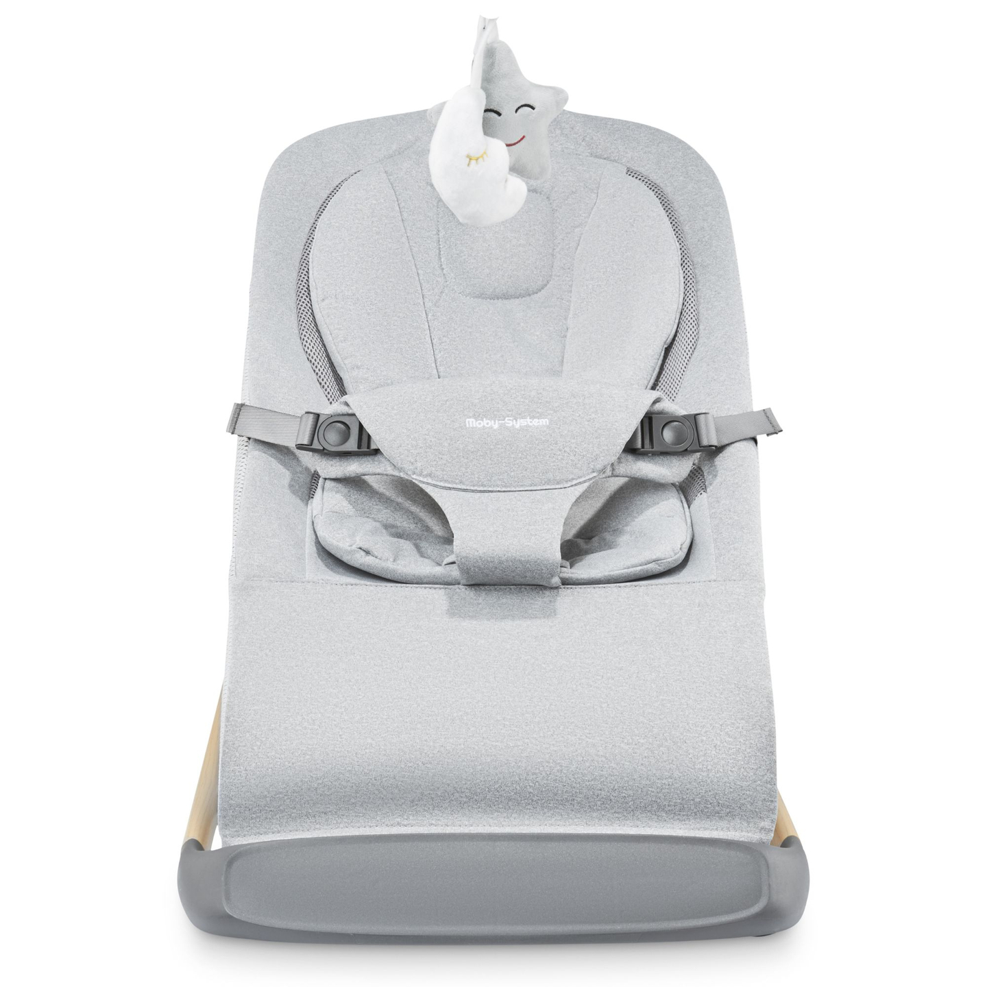 Gugalni stol 2 v 1 Moby-Sistem LILY - siva