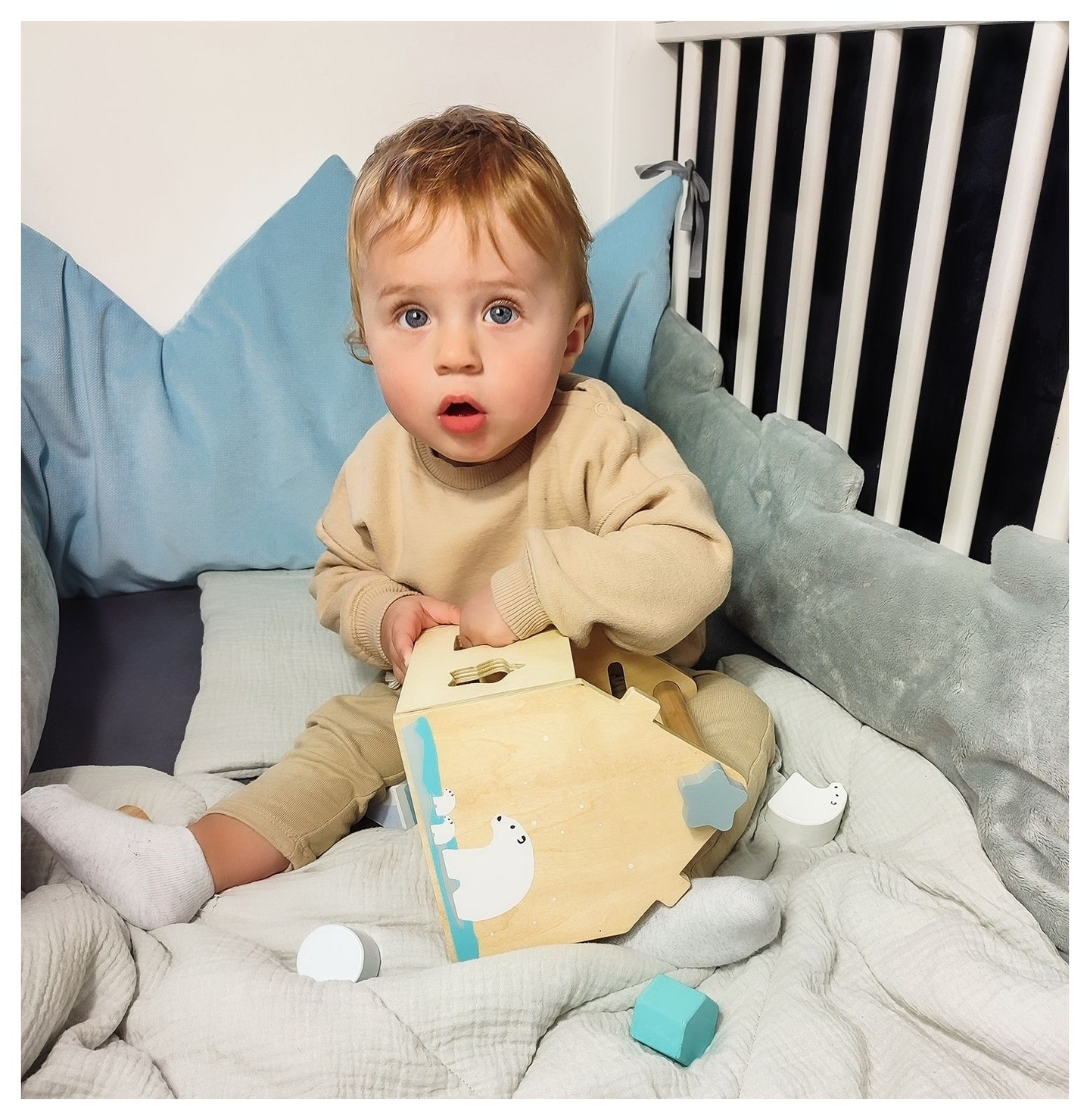 Sorter - izobraževalna lesena hiška z bloki