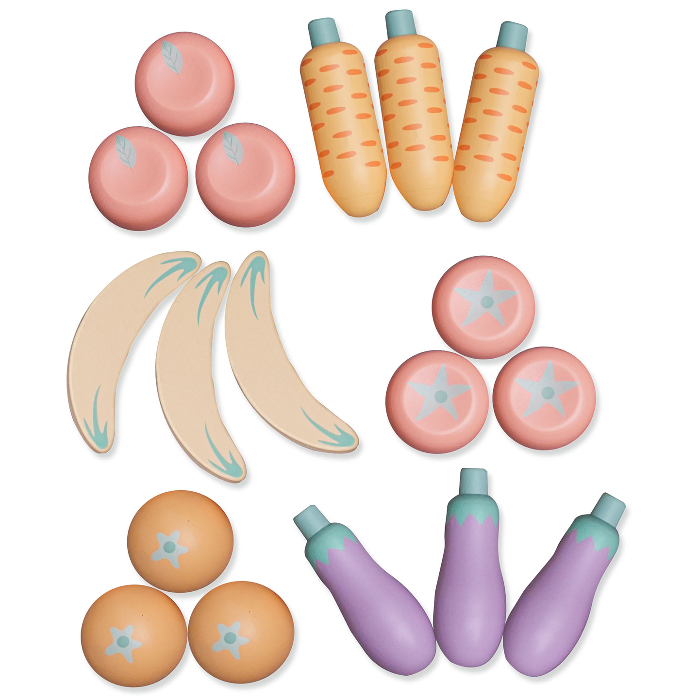 Velika lesena XXXL trgovina za otroke z barom za hitro prehrano - Kotiček + aparat za kavo + pečica + hladilnik - 106 ac.