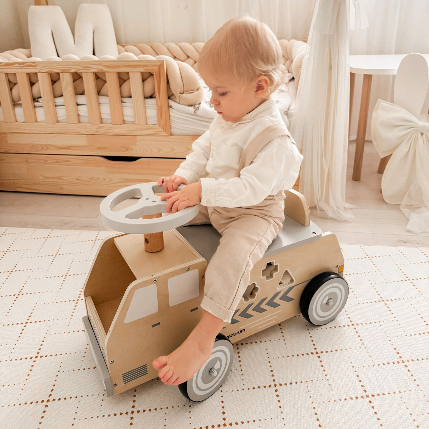 Leseno kolo, avto, avto z bloki