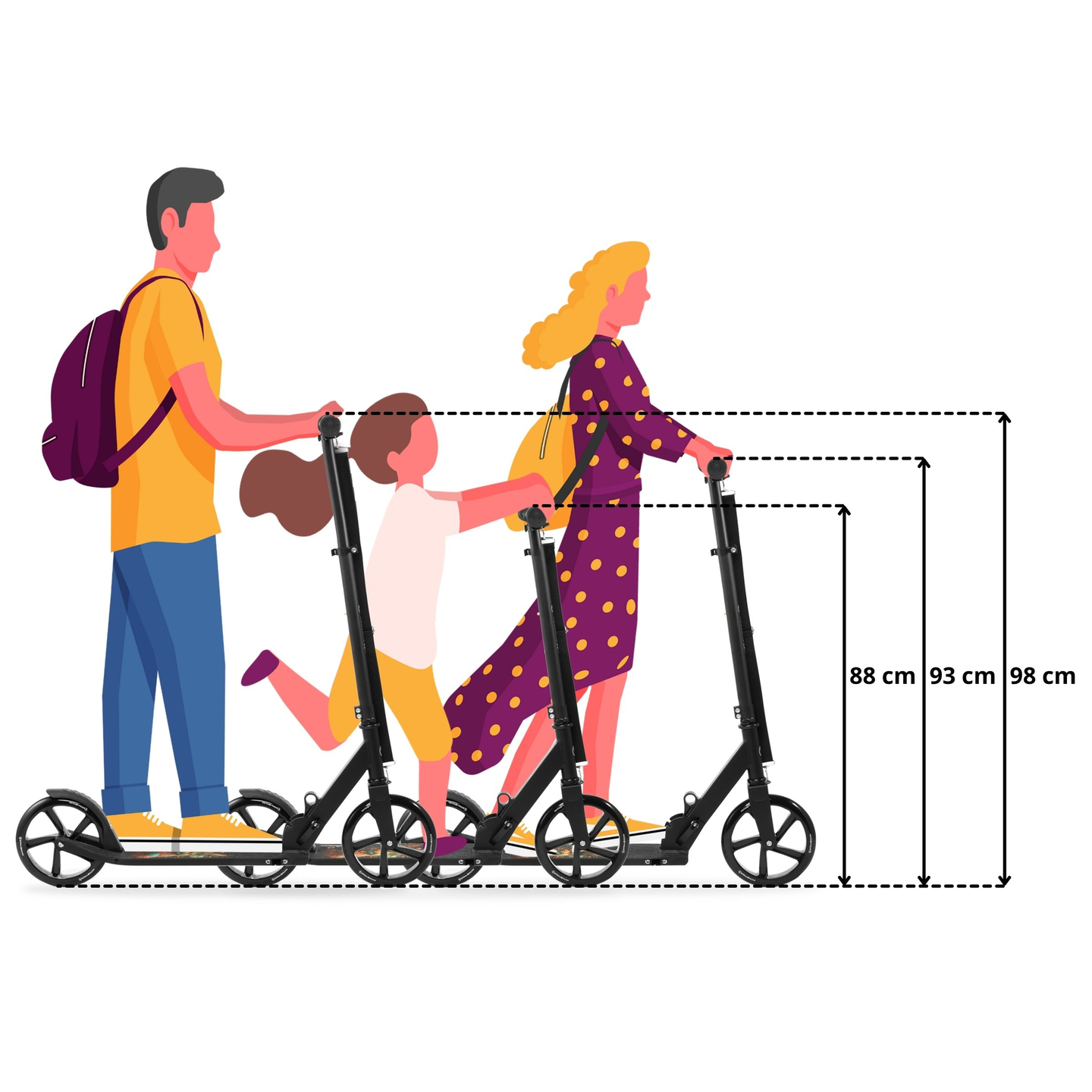 Dvokolesni mestni skuter VIBE Black HyperMotion - 100kg