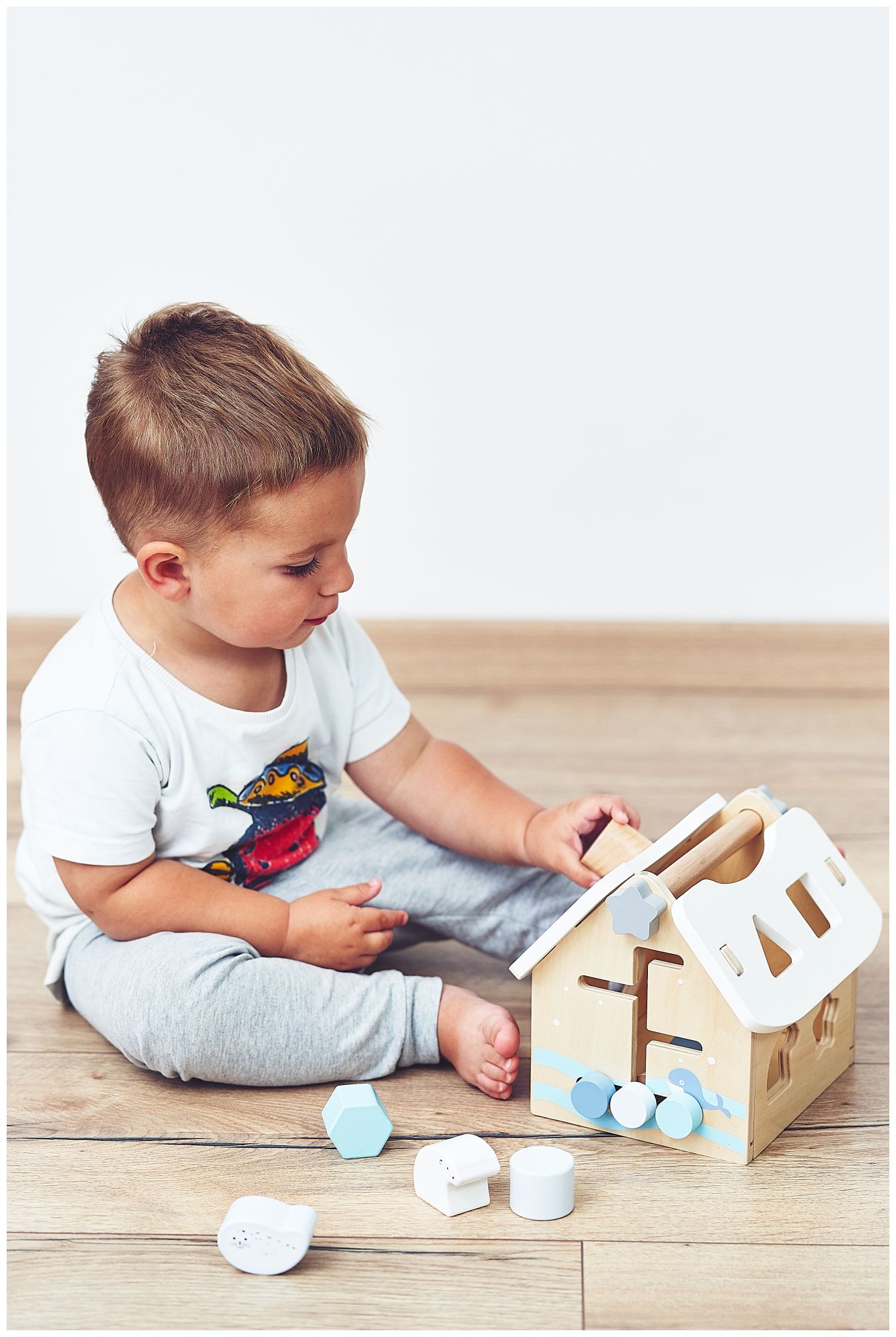 Sorter - izobraževalna lesena hiška z bloki