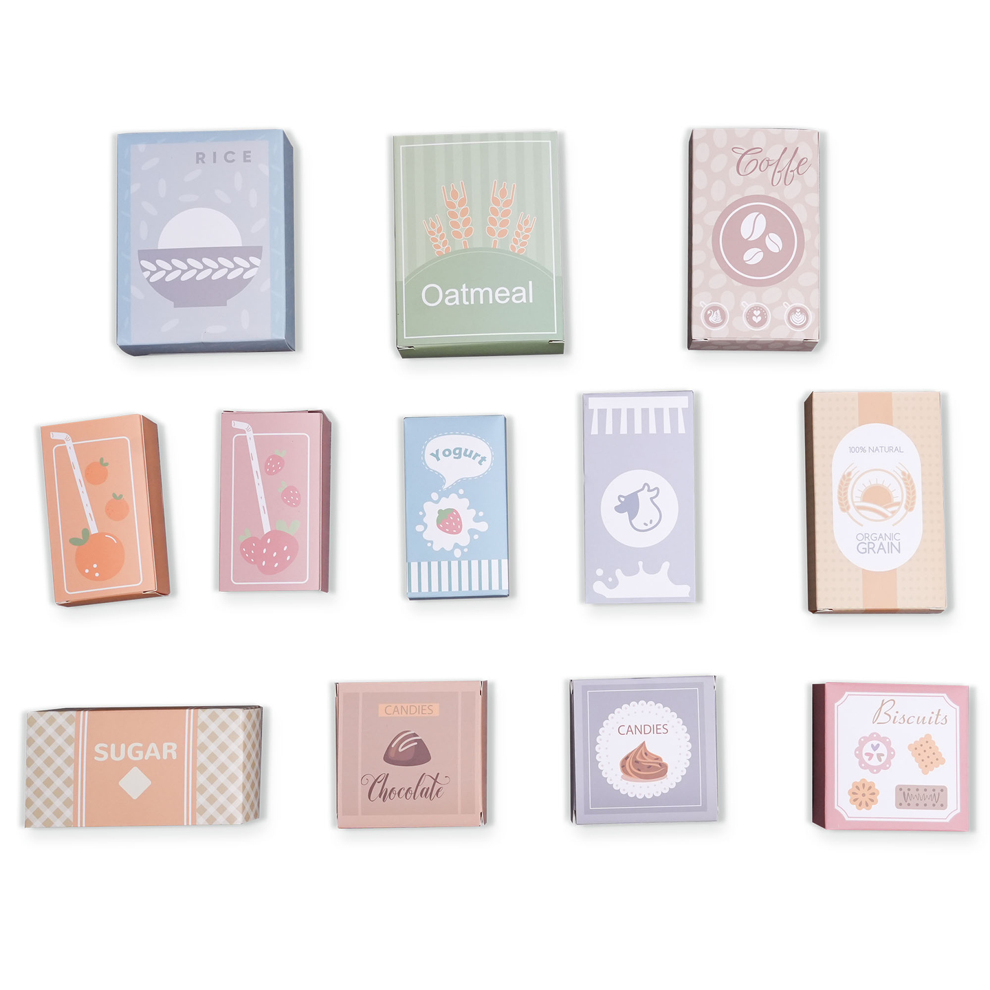 Velika lesena XXXL trgovina za otroke z barom za hitro prehrano - Kotiček + aparat za kavo + pečica + hladilnik - 106 ac.