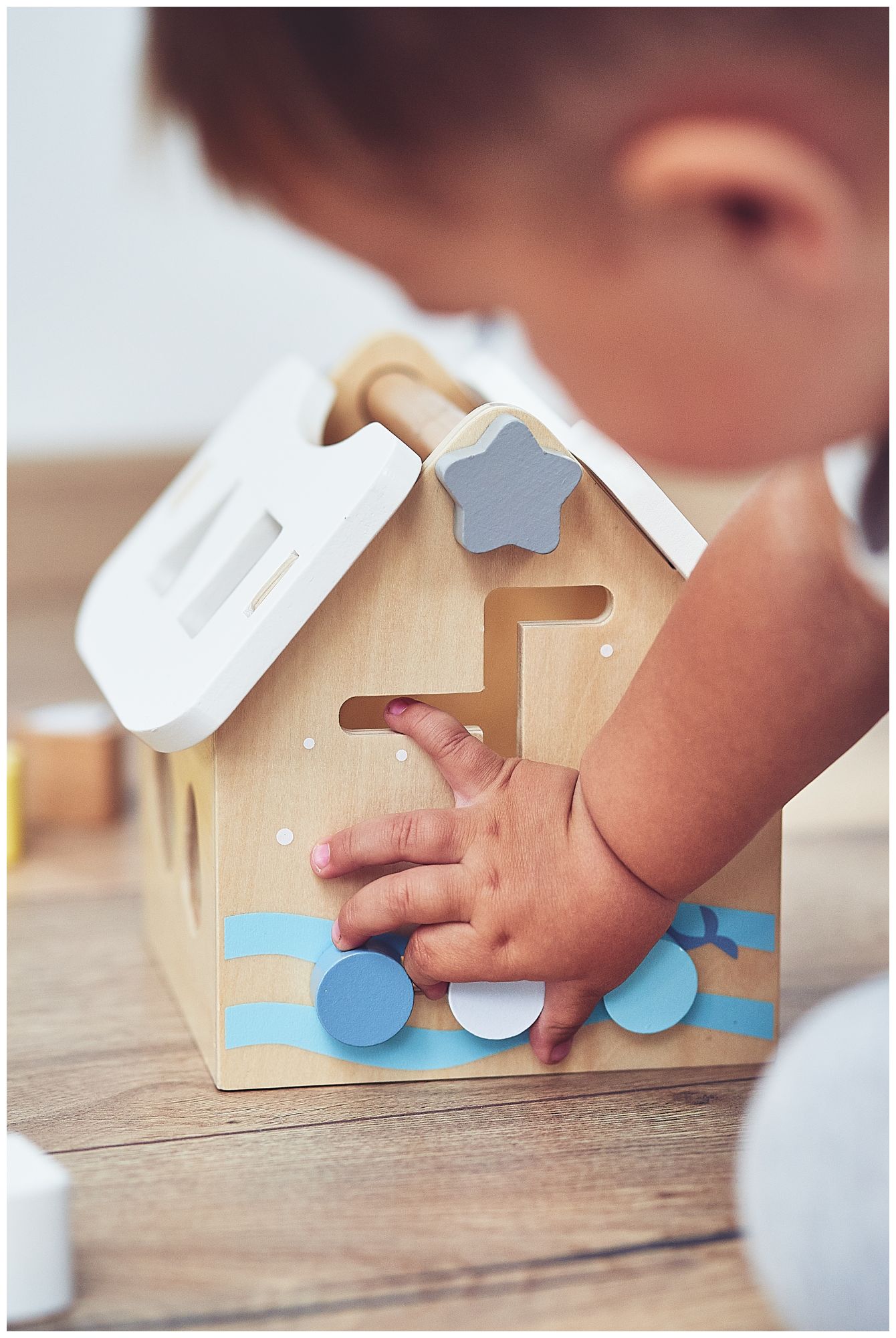 Sorter - izobraževalna lesena hiška z bloki