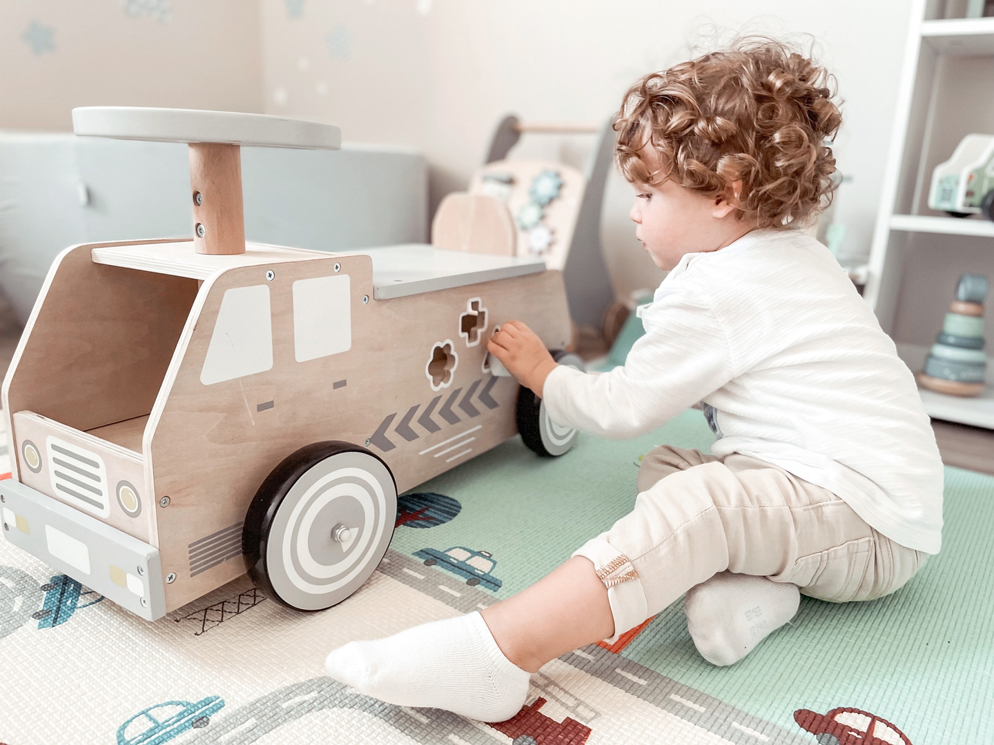 Leseno kolo, avto, avto z bloki