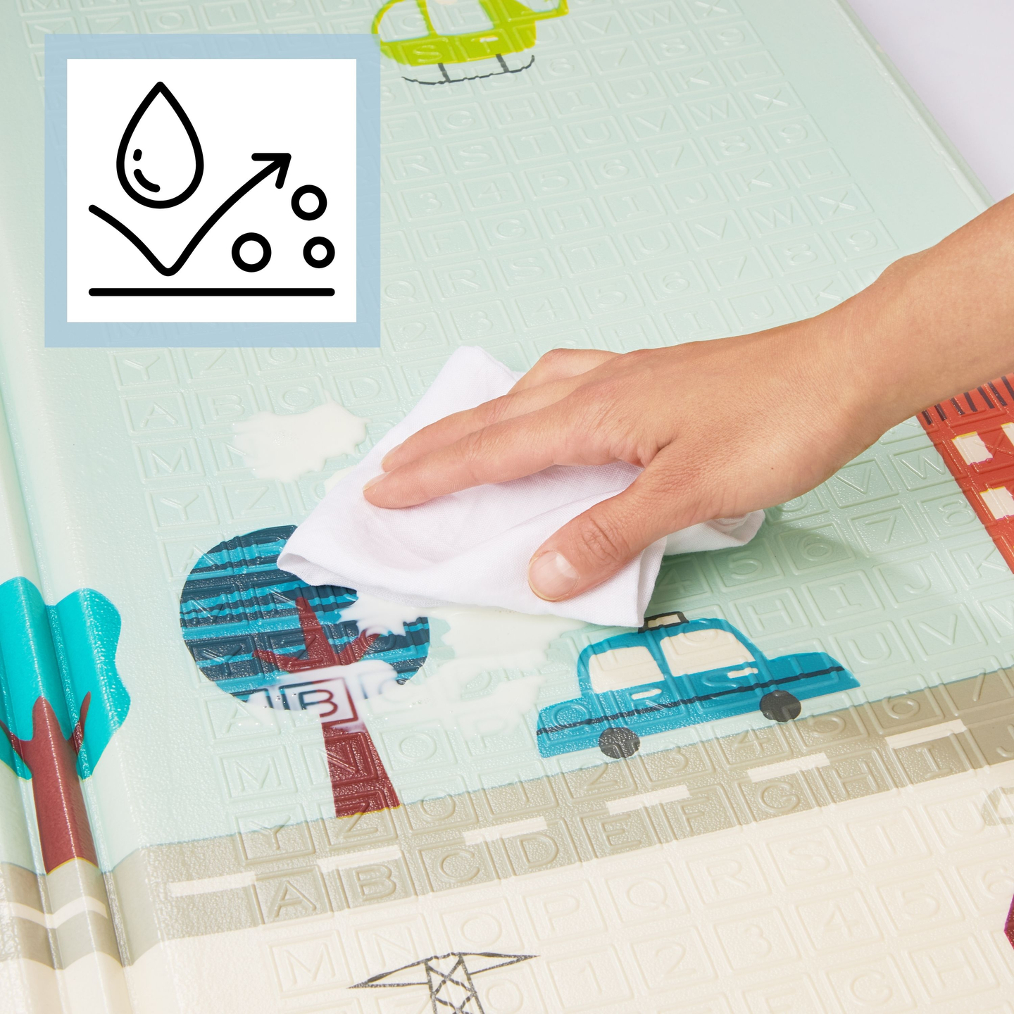 Dvostranska penasta podloga XXL - zložljiva 1 CM (gorska in cestna)