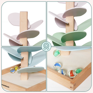 Leseni kulodrom - zvočno drevo s kroglicami