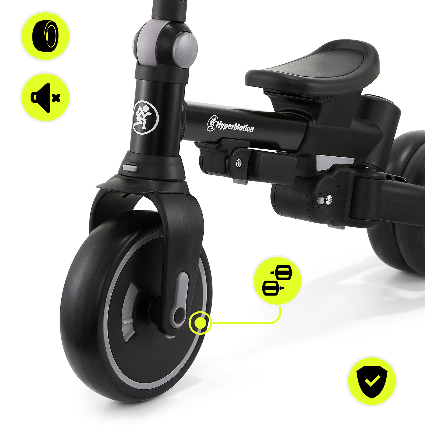 Večnamenski tricikel 8v1 TOBI FOREST - siv