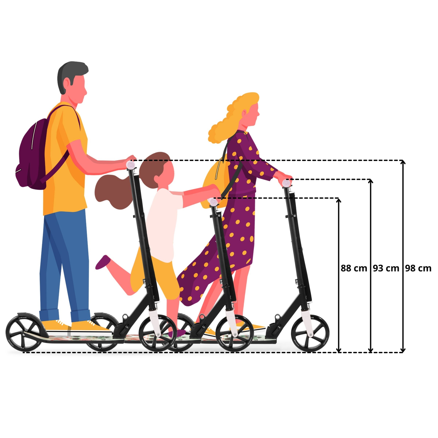 Dvokolesni mestni skuter VIBE Pink HyperMotion - 100 kg