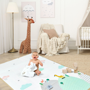 Dvostranska podloga iz pene - gozd na hribu / sončno mesto