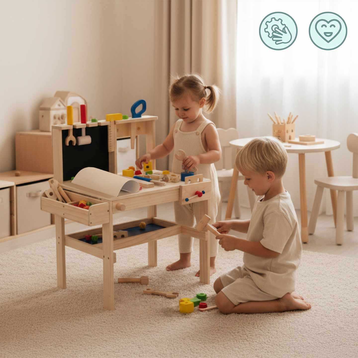 Leseni set za domače mojstre XXL - 75 kosov