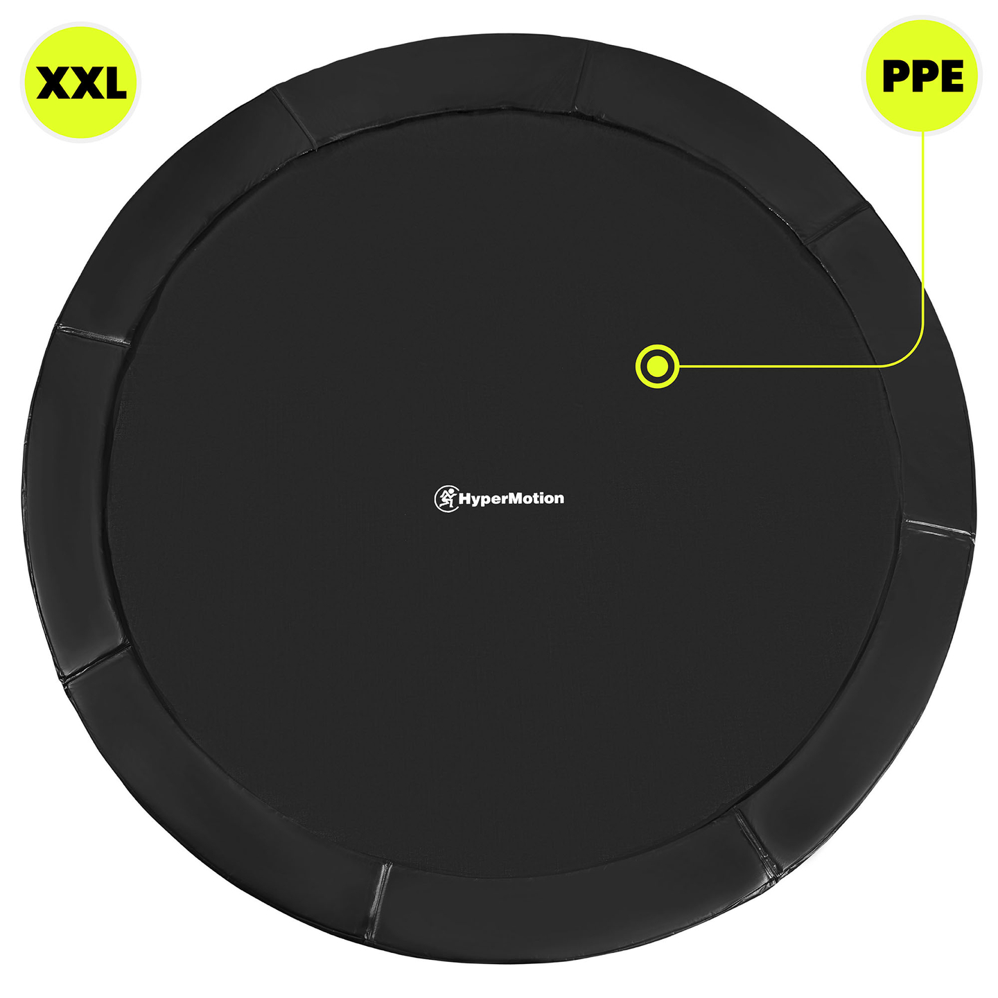 XXL vrtni trampolin za otroke HyperMotion - 366 cm 12FT - z lestvijo in notranjo mrežo - za dom in vrt - 150 kg max