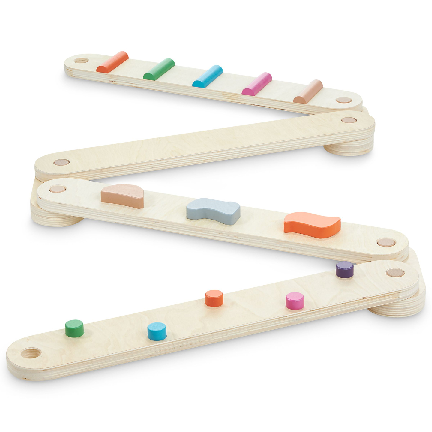 Lesena steza za ravnotežje - senzorična pot - 14 elementov