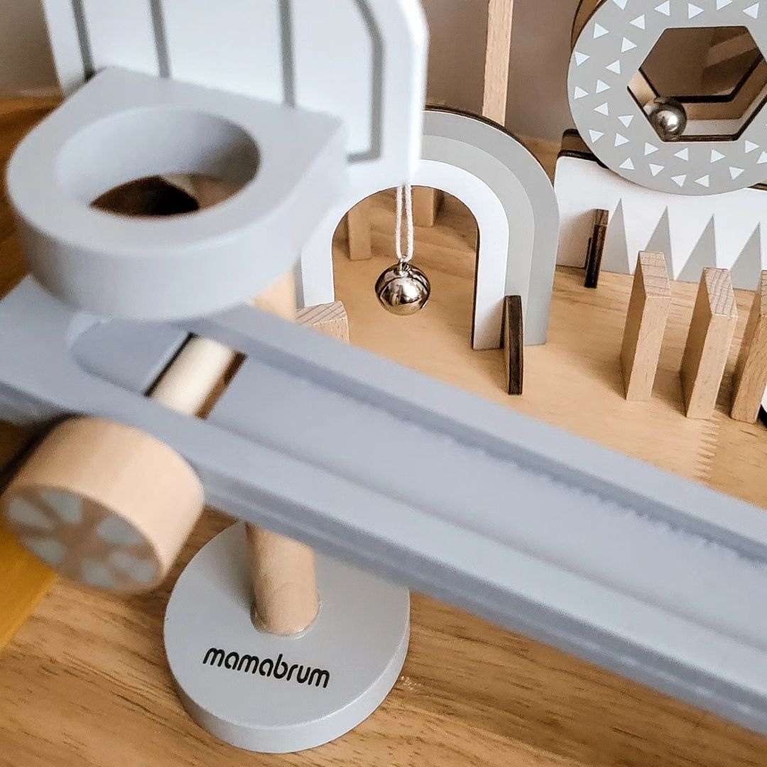 Leseni domino bloki - proga z ovirami - 48 elementov