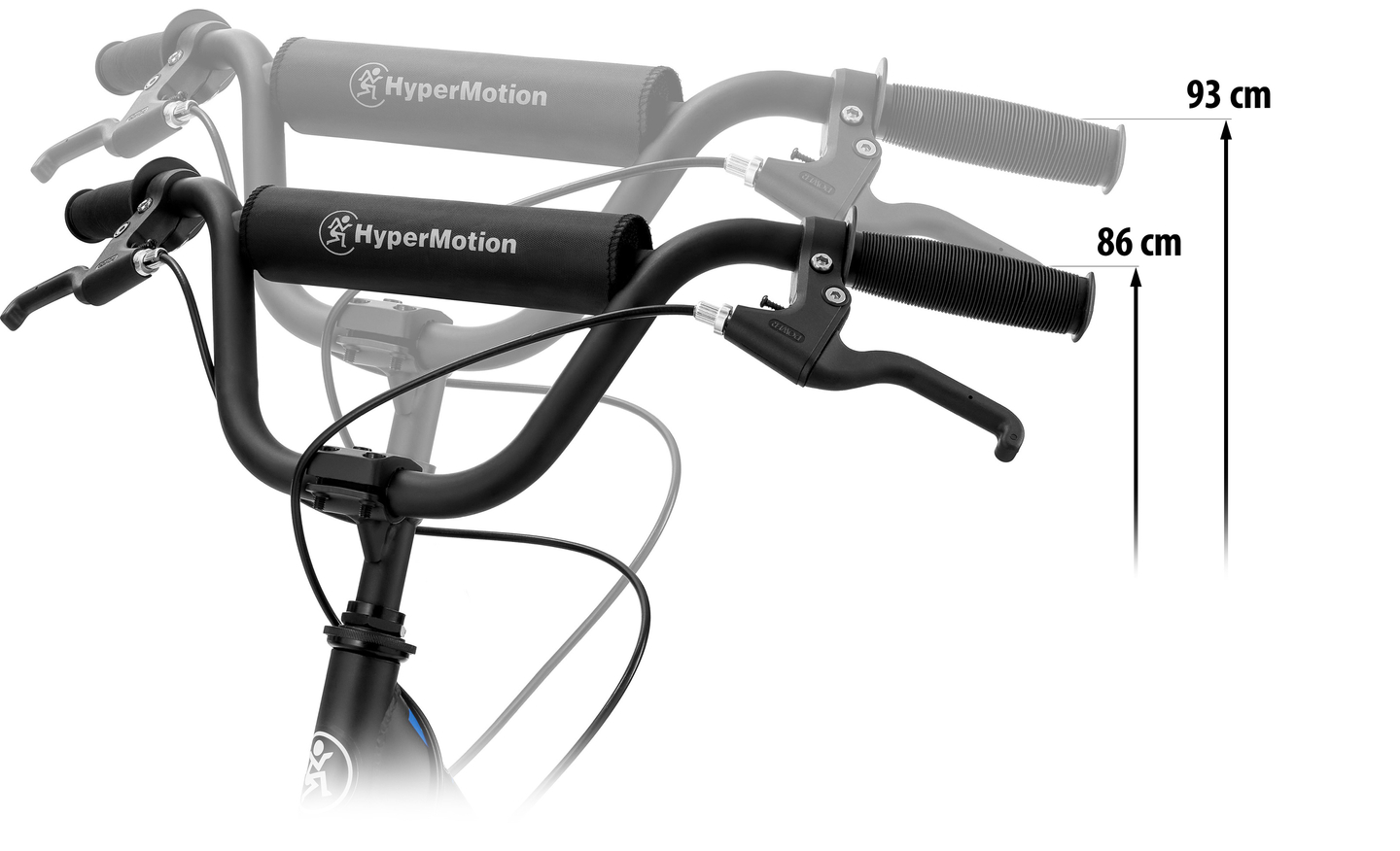 Mestni skuter HyperMotion RIVA z napihljivimi kolesi 50 cm in 40 cm