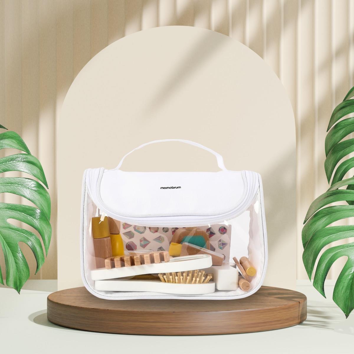 Komplet ličil za otroke - torbica za ličila + leseni dodatki, 15 kosov