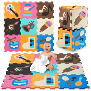 Izobraževalna penasta podloga za sestavljanke 90 x 90 x 1cm - EVA pena - oblika: instrumenti