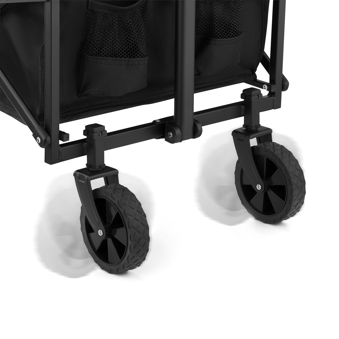 HyperMotion zložljiv invalidski voziček za plažo - črn, 80 kg