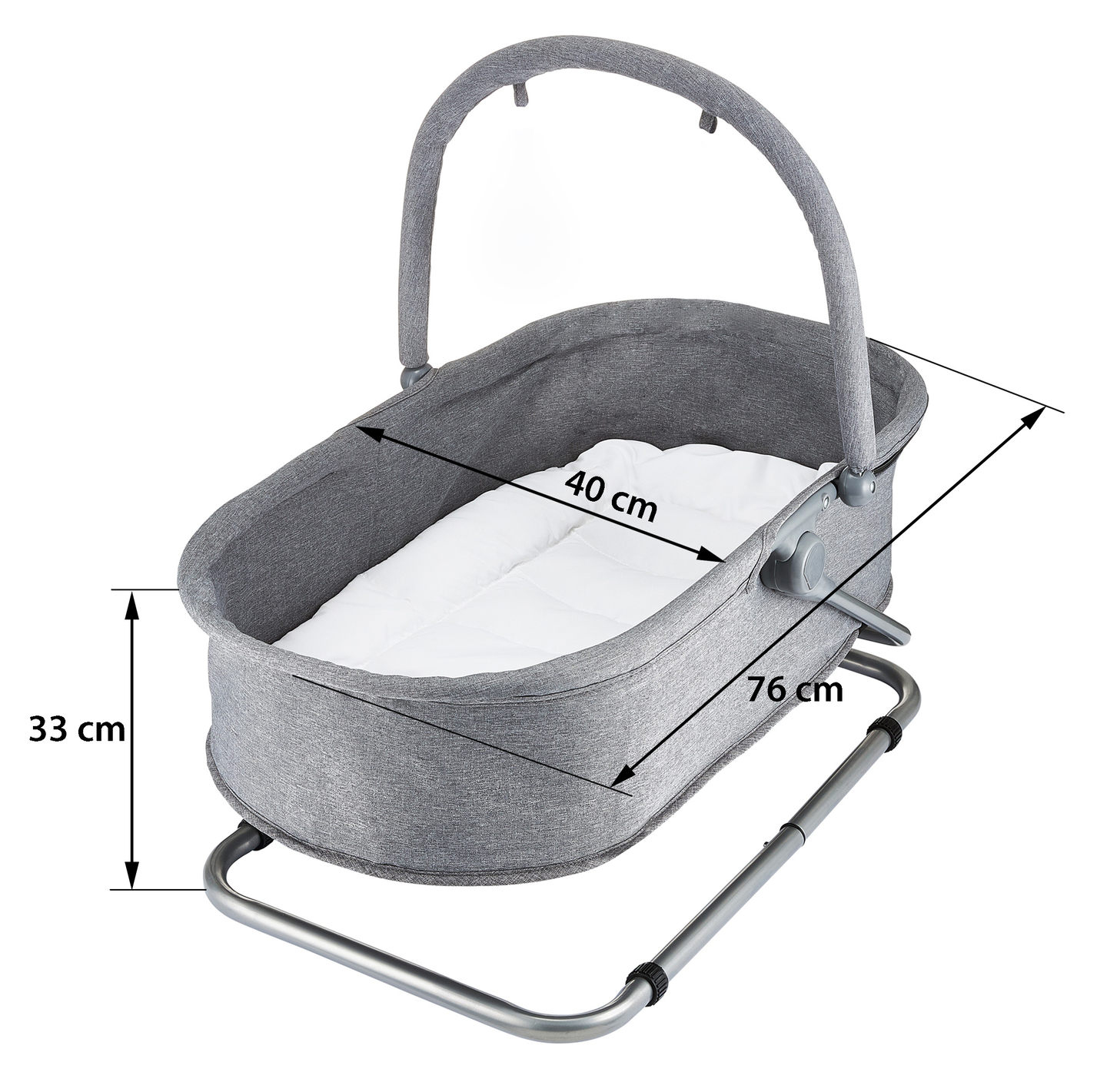 Ležalnik + plavalni sedež + otroška posteljica 3 v 1 - Moby-System MILA