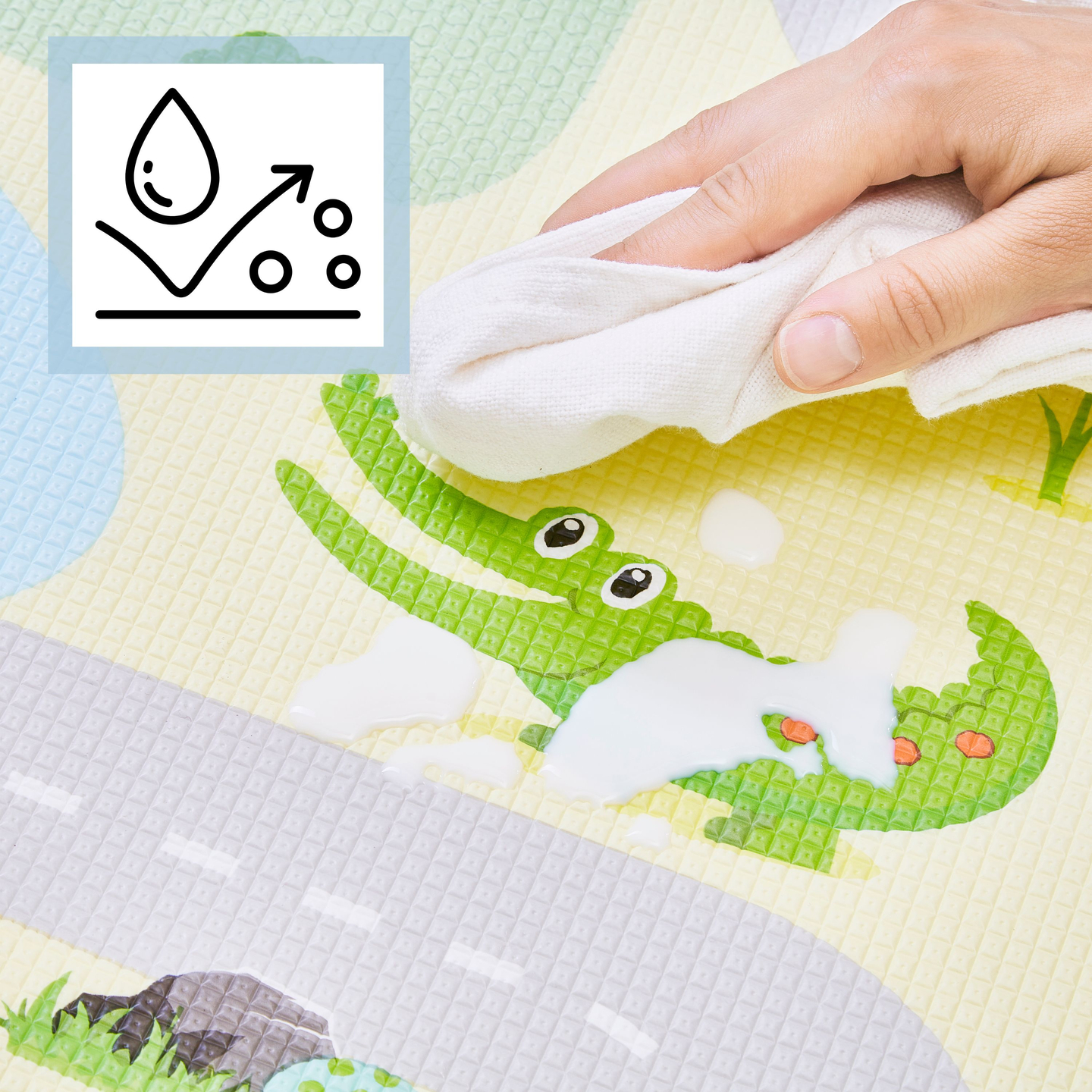 Dvostranska podloga iz pene - gozd na hribu / sončno mesto