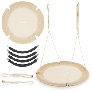 HyperMotion gugalnica štorkljino gnezdo - premer 100 cm, boho bež barva