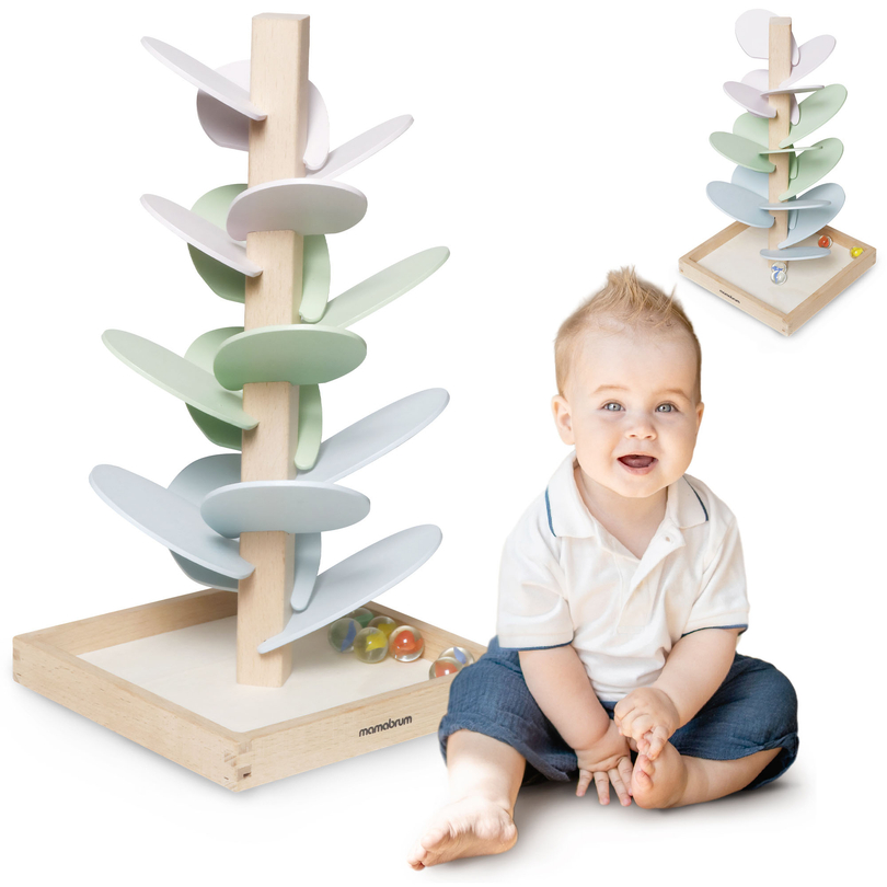 Leseni kulodrom - zvočno drevo s kroglicami