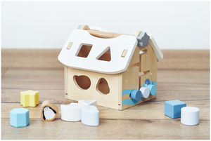 Sorter - izobraževalna lesena hiška z bloki