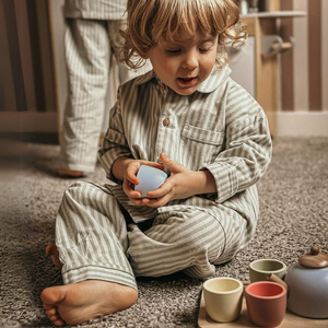 Lesen čajni set s pladnjem - 7 kosov