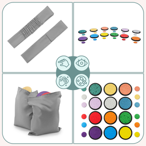 Pisani senzorični diski za otroke - 24 kosov