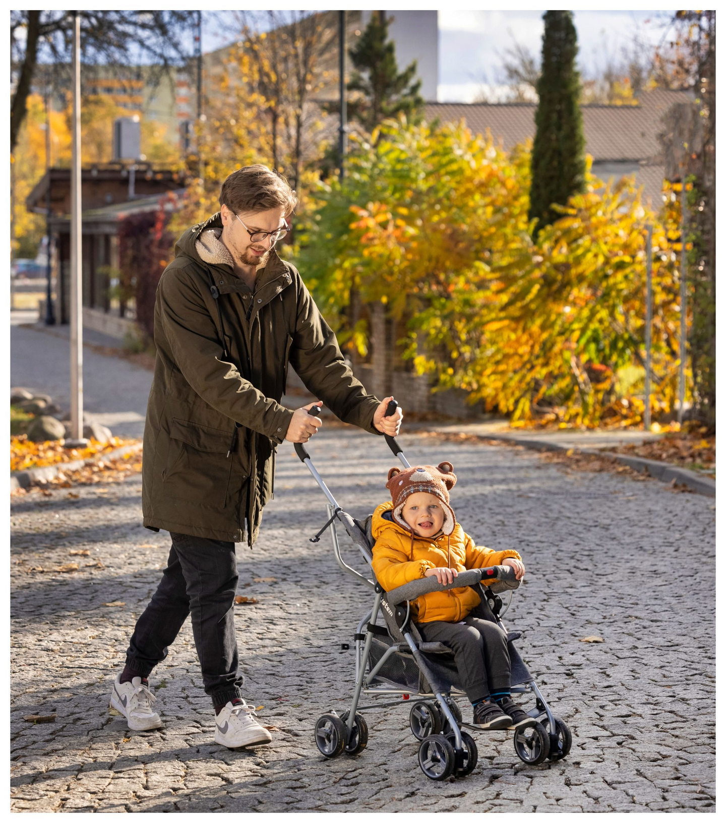 Lahki otroški voziček, Moby-System Barton barva: siva
