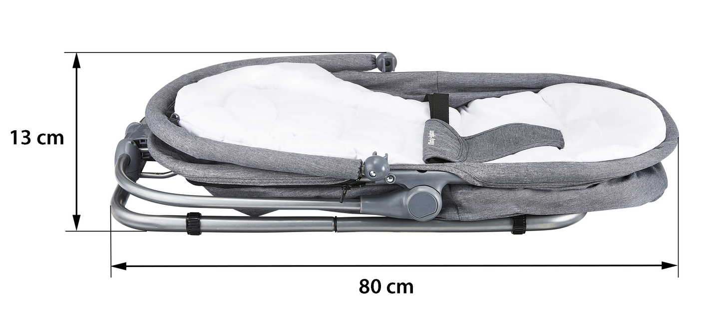 Ležalnik + plavalni sedež + otroška posteljica 3 v 1 - Moby-System MILA
