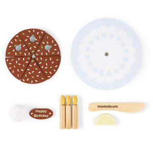 Lesena rojstnodnevna torta za rezanje