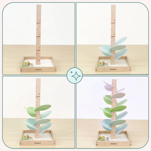 Leseni kulodrom - zvočno drevo s kroglicami