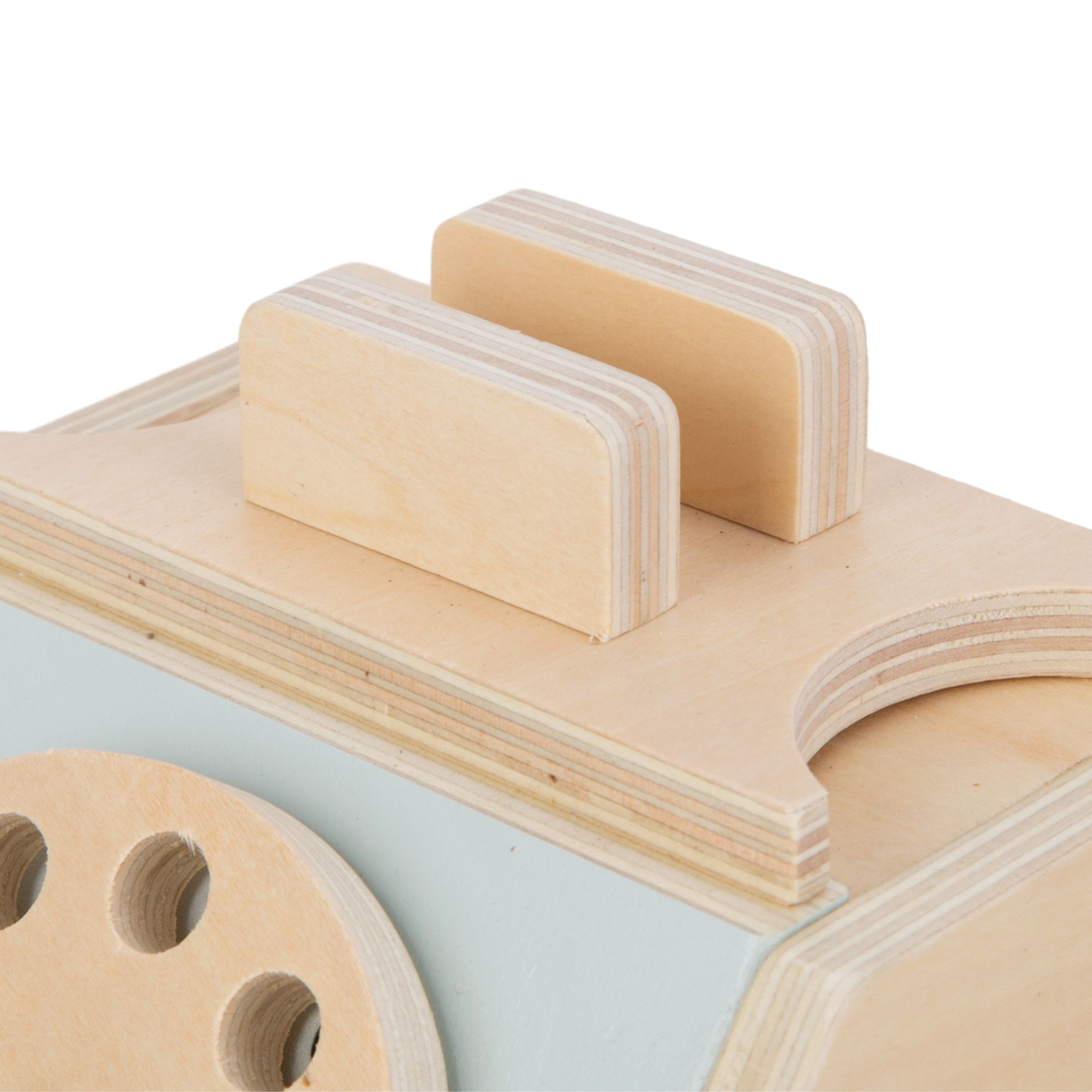 Retro leseni telefon - mint