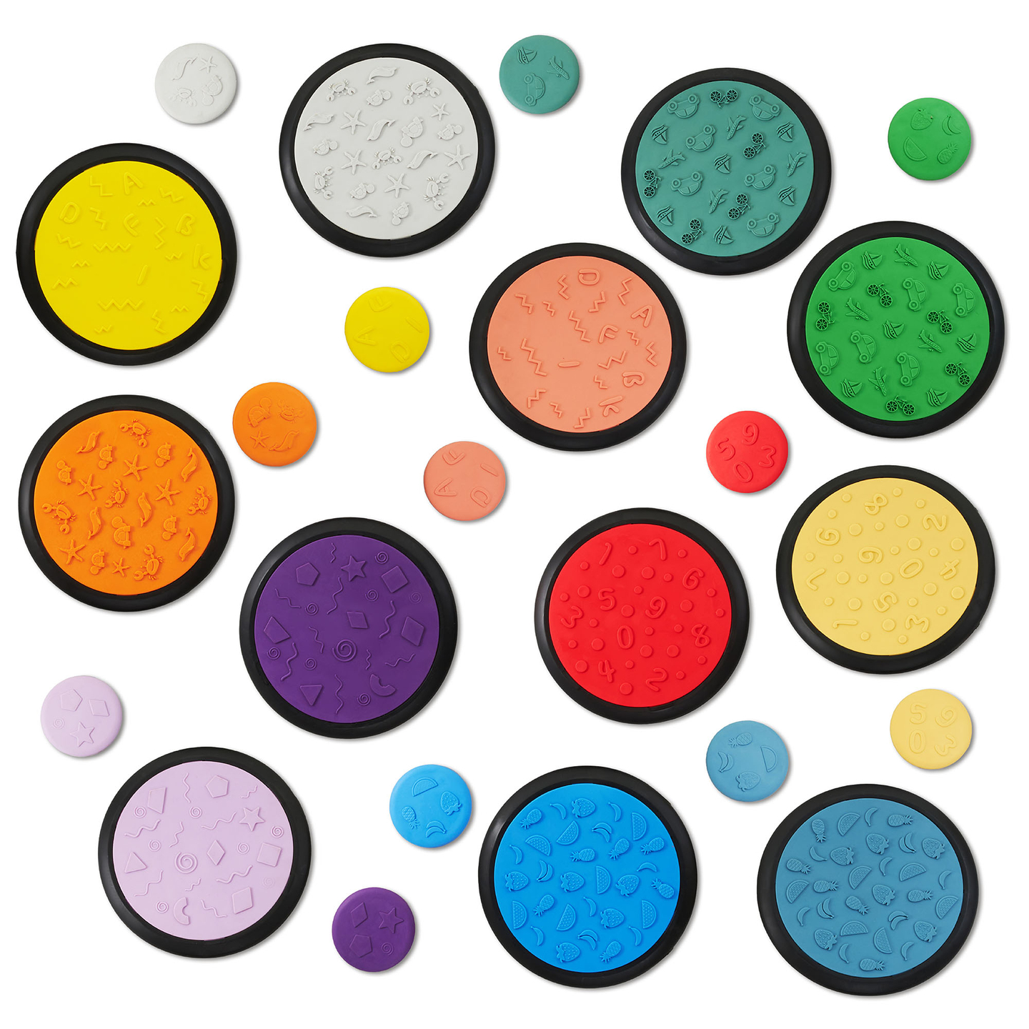 Pisani senzorični diski za otroke - 24 kosov