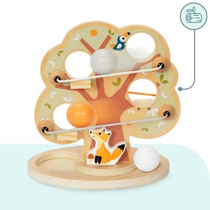 Lesena kroglica za drsenje - Zeleno drevo