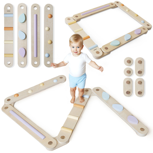 Velika lesena senzorična pot - steza za ravnotežje - 9 elementov