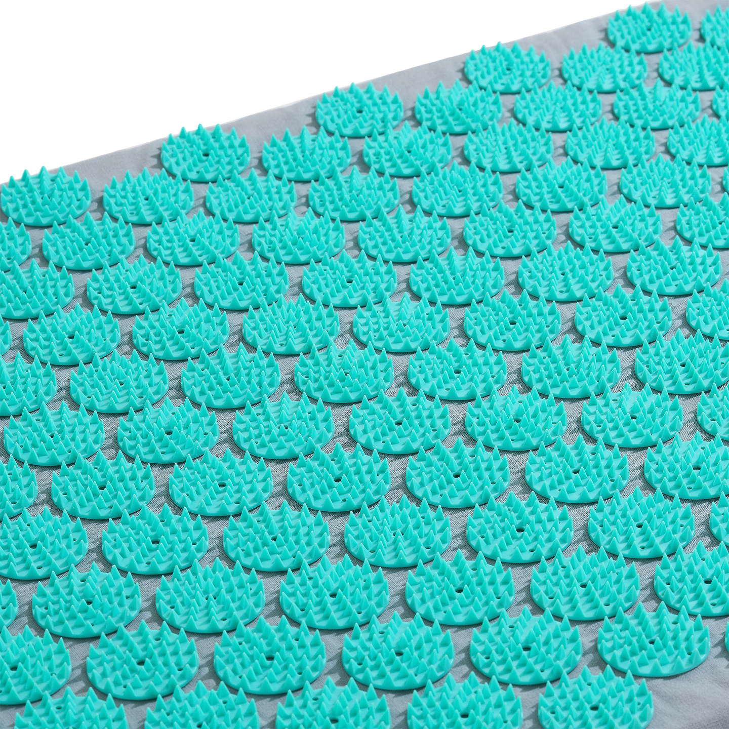 Akupresurna podloga z blazino in prevleko - 72 cm HyperMotion sivo-mint