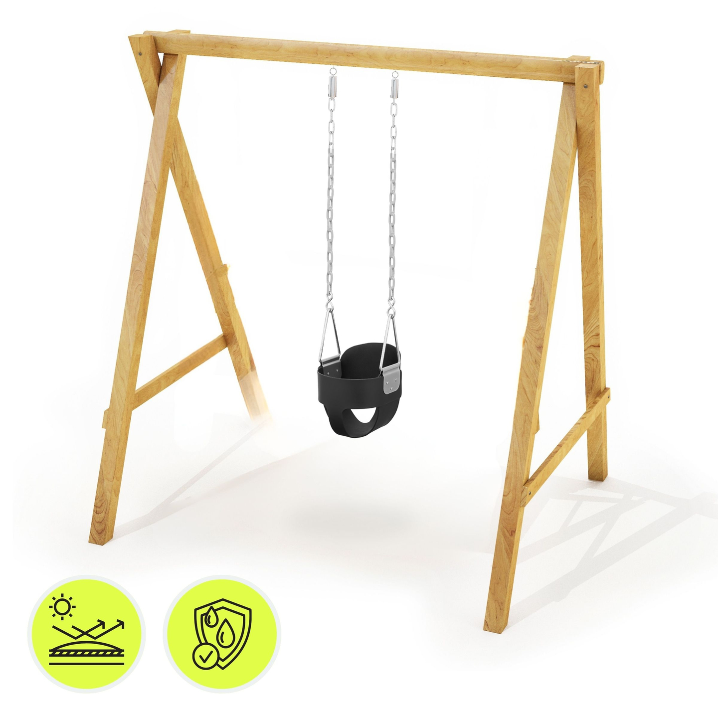 Verižna gugalnica HyperMotion za malčke z visokim naslonom