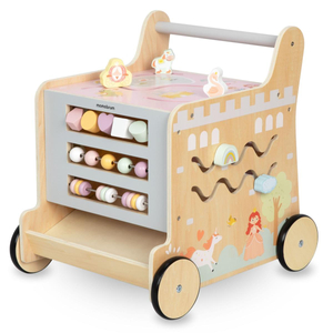 Lesena hojica 2 v 1 z izobraževalno funkcijo kocke, naravna