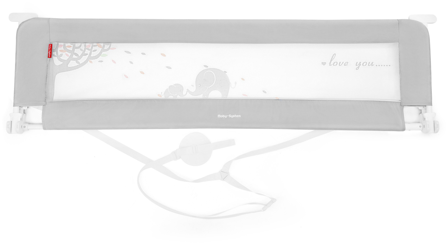 Varnostna ograja za posteljo - Posteljna ograja - siva